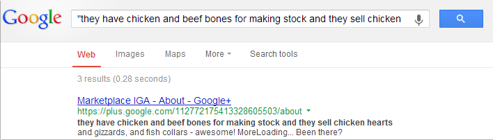 listing reviews indexed